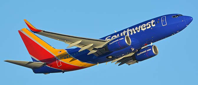 Southwest Boeing 737-7H4 N205WN, Phoenix Sky Harbor, November 11, 2017